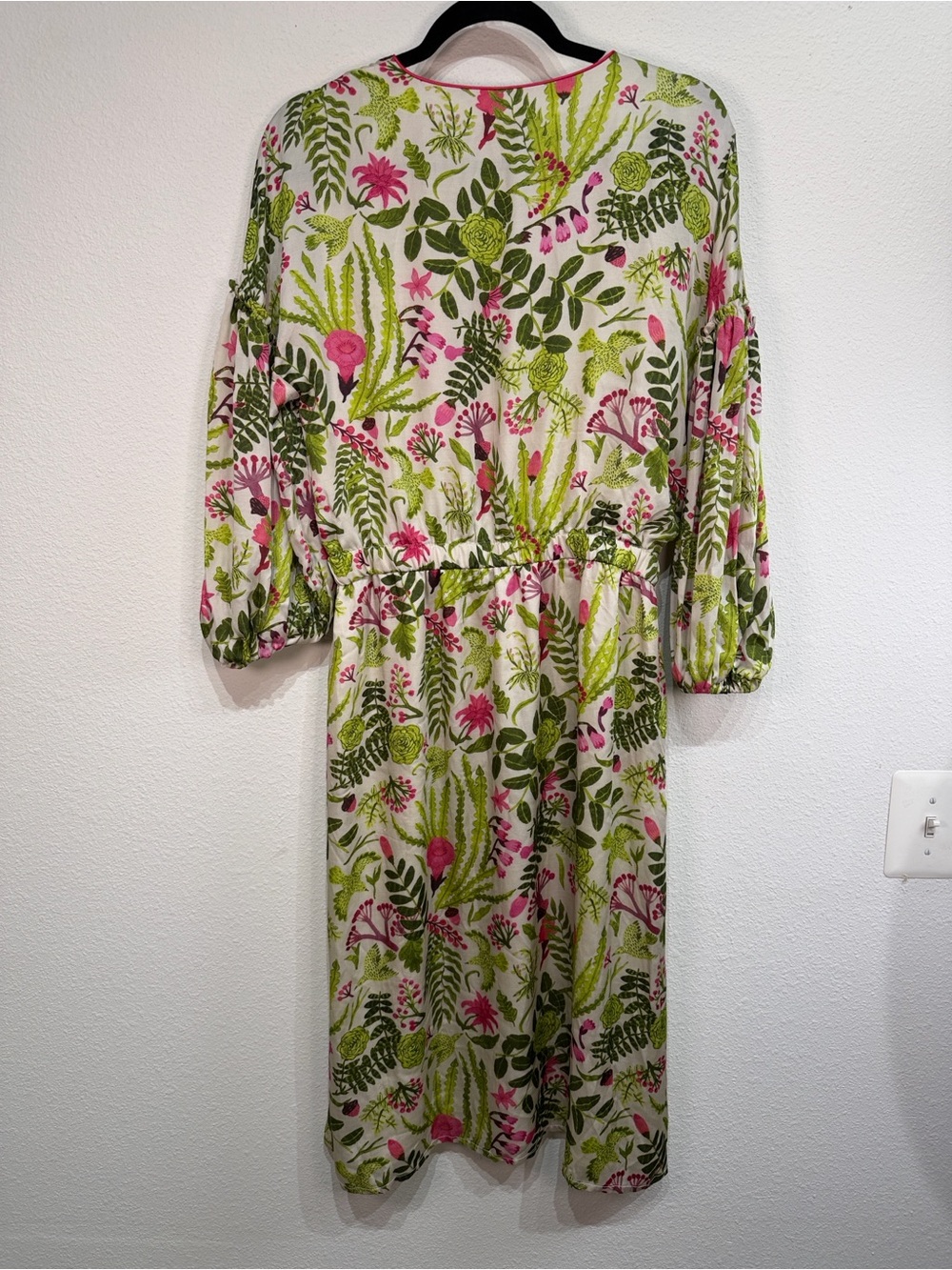 Monoplaza Floral Garden Party Midi Dress size Large - Picture 6 of 13